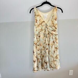 Diane von Furstenberg 100% silk Floral Midi Wrap Dress Women’s 12